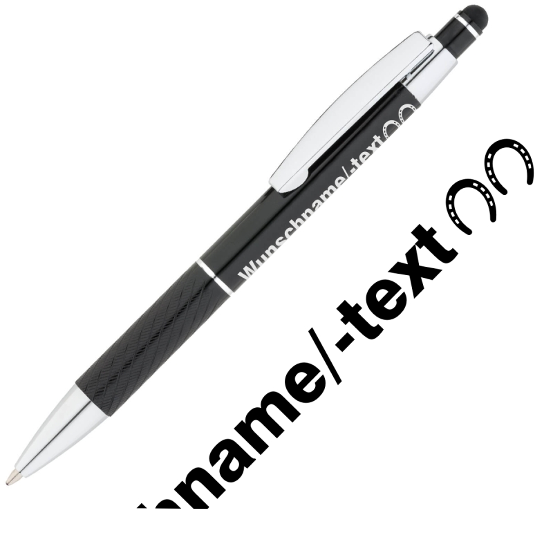 Kugelschreiber Hufeisen  mit Wunschtext